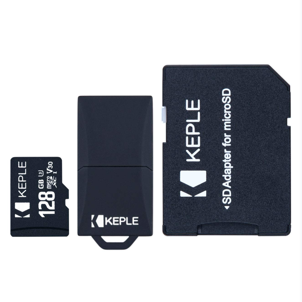 Карта памяти Keple microSD 128 ГБ Class 10 UHS-I U1, 30 МБ/с, SD-адаптер + USB-кардридер, повреждена коробка Киев - изображение 2