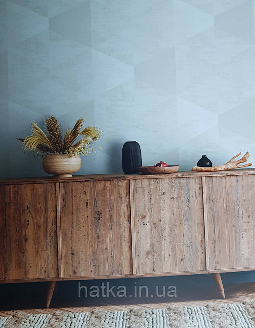 Шпалери вінілові на флізелін AS creation Geo Effect 0.53х10 геометрія трикутники 3д бежеві білі 38353-4 Київ - фото 1