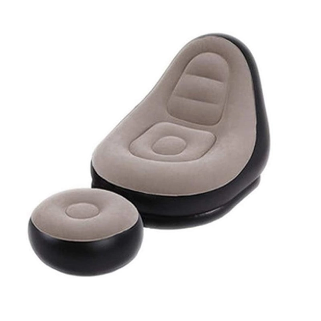 Надувное кресло с пуфом Air Sofa (велюровое покрытие) Винница - изображение 1