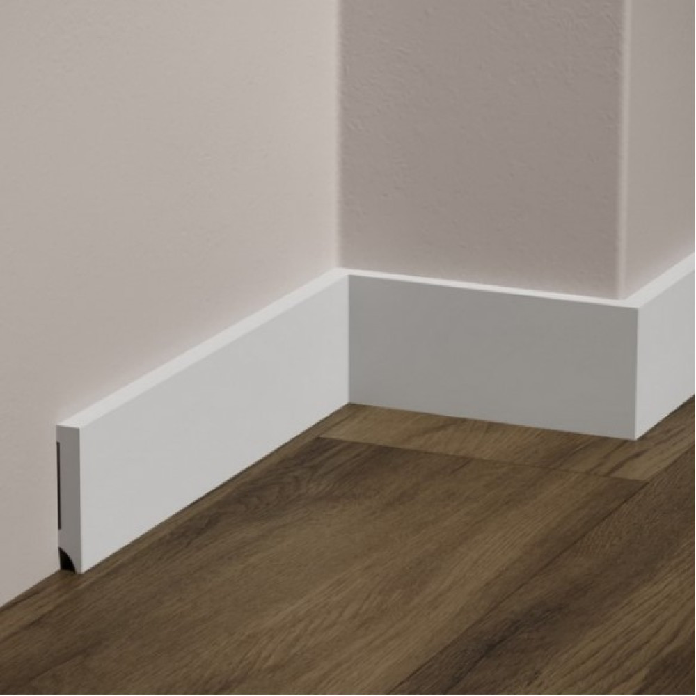 Плінтус з дюрополімеру GRANT DECO DSK-7011-1 (70 мм*12 мм) 2,4 м Киев - изображение 1