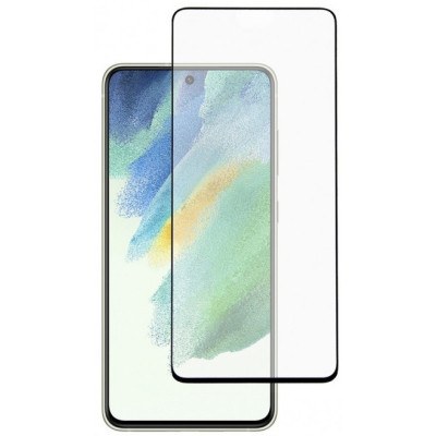 Стекло защитное Dengos Full Glue Samsung Galaxy S21 FE black frame (TGFG-252) Винница - изображение 2