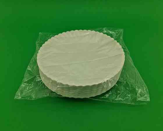 Тарелка бумажная белая D-25.5 см (50)*1 (50 шт) Харьков