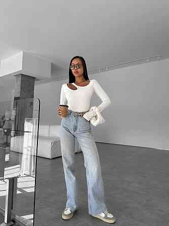 Жіночий стильний топ із вирізом мікродайвінг Молочний, 44/46 Одеса