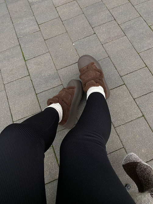 Угги жіночі ALLSY 202550 шоколадні (зима, замша натуральна) (6093) Коломыя - изображение 6