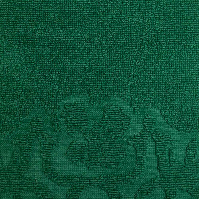 Махровое полотенце с орнаментом GM Textile 50х90см 400г/м2 (Зеленый) Сумы - изображение 4