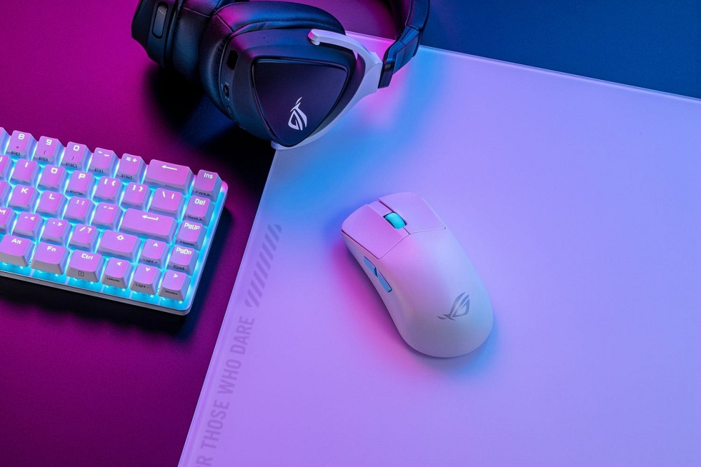 Миша бездротова Asus ROG Harpe Ace Aim Lab Edition White (90MP02W0-BMUA10) Білий Харьков - изображение 11
