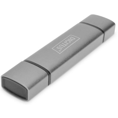 Зчитувач флеш-карт Digitus USB-C/USB 3.0 SD/MicroSD (DA-70886) Вінниця - фото 1
