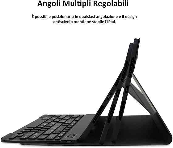 Клавиатурный чехол для iPad Pro 11 (M4) с держателем для Apple Pencil Bluetooth съемный QWERTY черный PU Киев