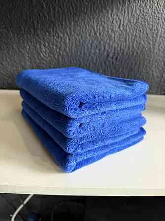 Мікрофібра для автомобіля 60×40 см LT-HM01, серветка для полірування (синя) Київ