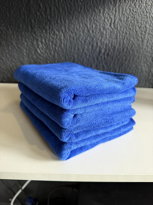 Мікрофібра для автомобіля 60×40 см LT-HM01, серветка для полірування (синя) Київ - фото 3