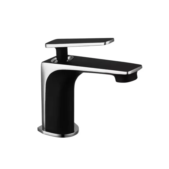 Змішувач для умивальника Frap F1057 чорний/хром Київ