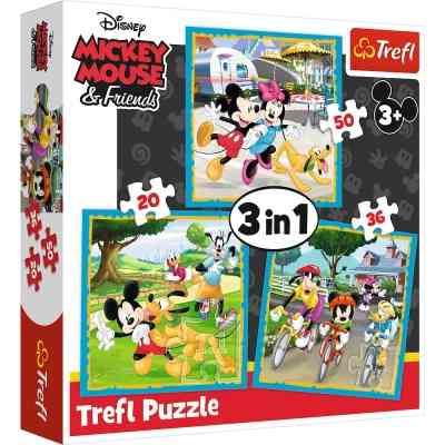 Пазл Trefl Mickey&amp;friends Міккі з друзями 3 in1 (5900511348460) Вінниця