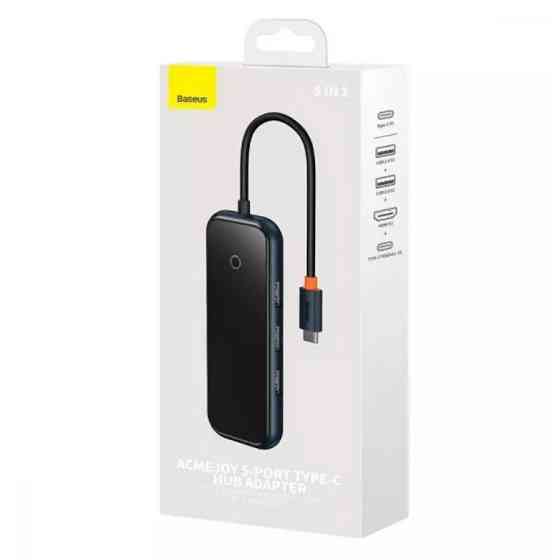 USB-хаб Baseus AcmeJoy 5-Port Dark Gray Київ