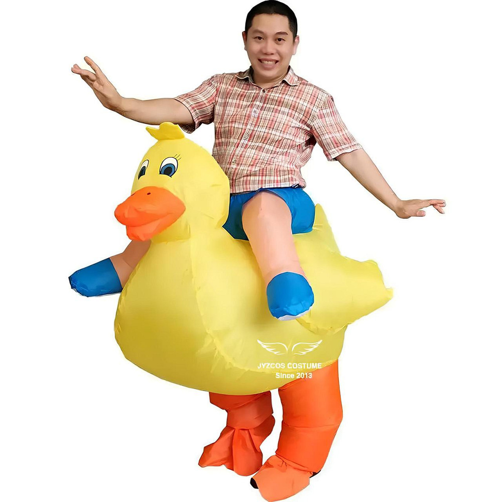 Надувной костюм Утки RESTEQ — универсальный карнавальный костюм для взрослых (рост 160–200 см), забавный маскарадный костюм с Киев - изображение 3