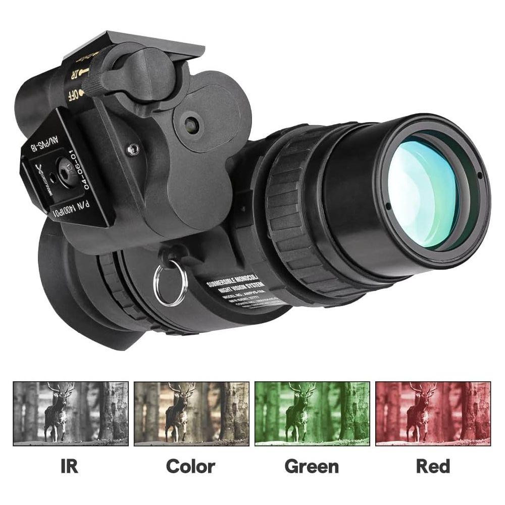 Монокуляр ночного видения Spina optics PVS-18, 1х32, цифровой, крепление на шлем, подсумок Solmir Киев - изображение 9