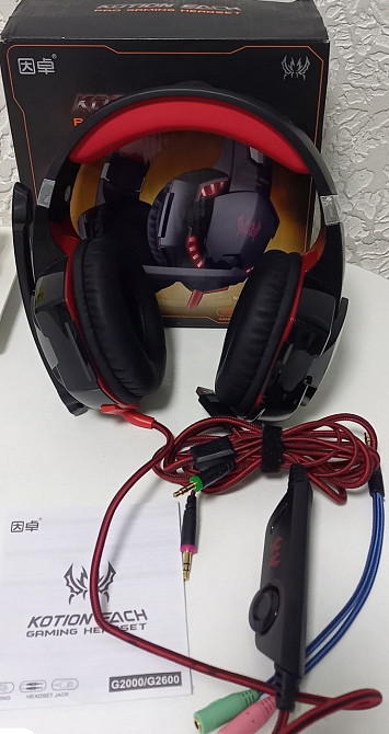 Ігрові навушники Kotion Each G2000 з мікрофоном і підсвіткою. Харків - фото 3