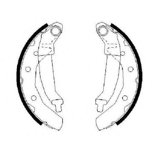 Тормозные колодки Bosch барабанные задние DAEWOO Matiz -05 0986487628 Харьков - изображение 2