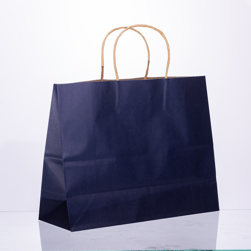 Набор крафтовых подарочных пакетов, 12 шт, синий Киев - изображение 1