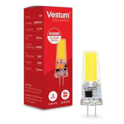 Лампочка Vestum LED COB G4 3,5W 4500K 220V (1-VS-8102) Винница