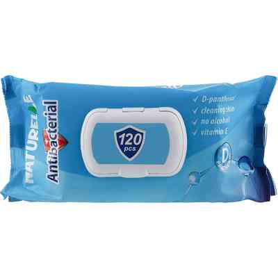 Влажные салфетки Naturelle Антибактериальные с д-пантенолом 120 шт. (4820207591042) Винница