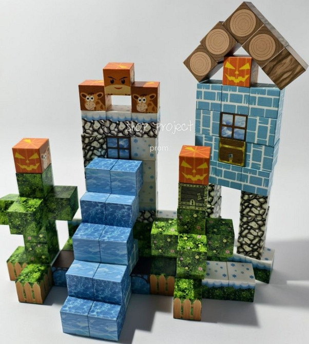 Магнитный конструктор Майнкрафт, конструктор Майнкрафт. Харків - фото 1