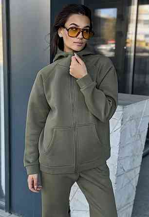 Зип худи женское оверсайз Хаки 42/44 Харьков
