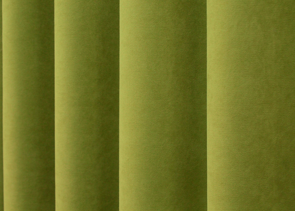 Комплект готовых штор VR-Textil Микровелюр Petek № 1500ш Салатовый 150х270 см 2 шт (33-1043) Киев - изображение 8
