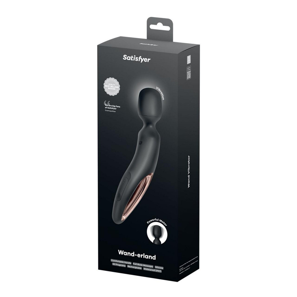 Вибромассажер Satisfyer Wand-erland (Black/Rosegold) Sex Aura Киев - изображение 5