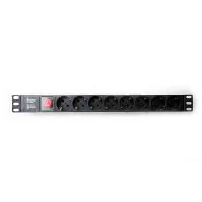 Силовий блок Eserver 19&quot; 8 розеток, выкл., алюм. корпус PDU 220В, 16А (WT-2261A-GER-8WAY-WO) Вінниця