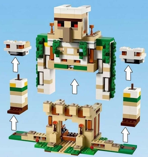 Лего Майнкрафт Міцність Залізний Голем, 998 деталей. Minecraft. Київ - фото 3