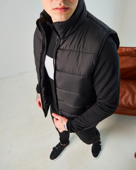 Жилетка чоловіча Чорний S Харків - фото 4