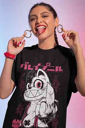 Футболка для мальчика аниме Глеипнир Схуикхи Монстер Форм оверсайз (рост от 165 до 180 ) Черний AnimeJ0942m Днепр