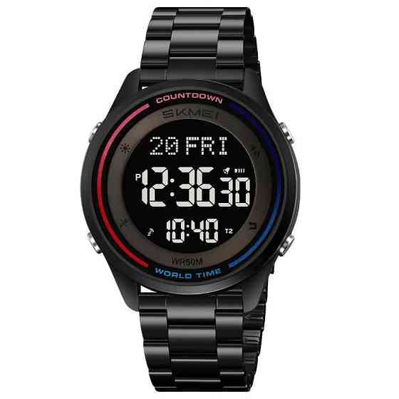 Якісні чоловічі годинники SKMEI 2412SBK, Модні чоловічі кварцові наручні годинники ZE-45 Івано-Франківськ