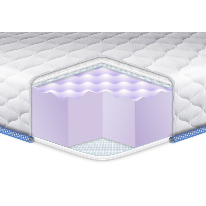 Тонкий матрас (топпер) на диван ТМ Eurosleep Super MASSAGE /Супер Масаж 140х190 Харьков - изображение 1