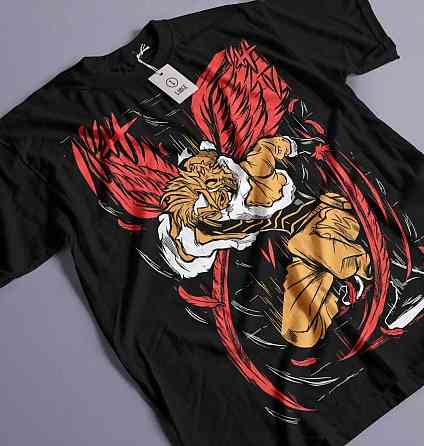 Футболка для хлопчика з аніме принтом Моя геройська академія оверсайз (зріст від 165 до 180) Чорний AnimeJ1212m Дніпро