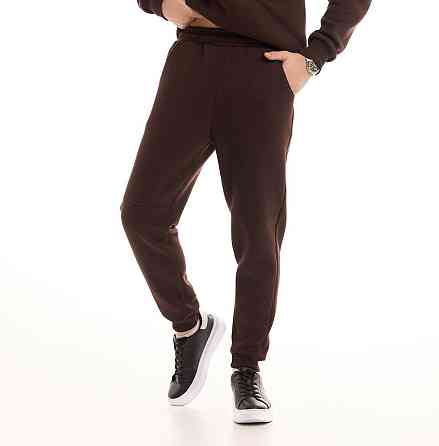 Шоколадний чоловічий спортивний костюм осінь/зима з капюшоном Pobedov Space Київ