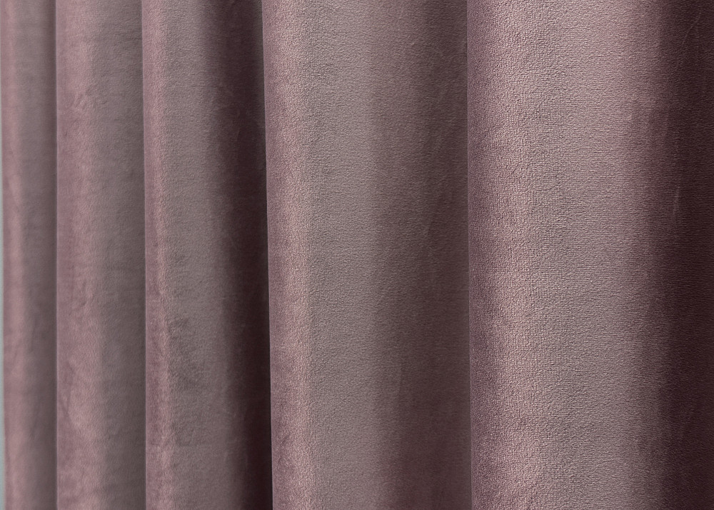 Шторная ткань бархат, высота 3м цвет пудровый 1556ш Киев - изображение 2