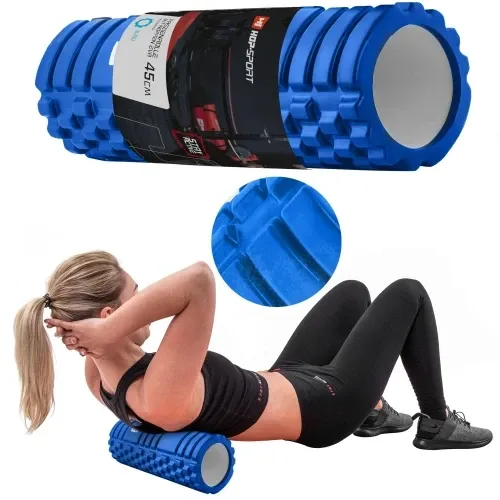 Роллер для кросфіту та йоги EVA 45*14 см Hop-Sport синій Київ - фото 1