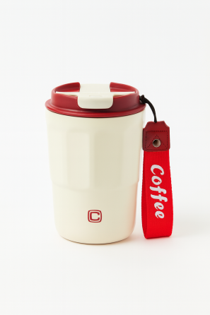 Термокружка з поїлкою White/Red (400мл) для кави та чаю Київ