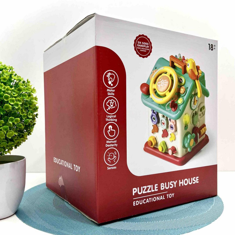 Бізіборд Будиночок розвиваючий з підсвічуванням та музикою для малюків (YL515) Чернігів - фото 5