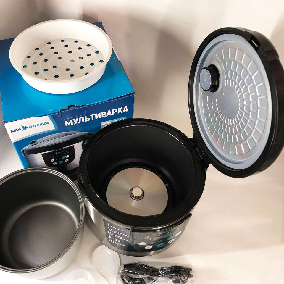 Мультиварка качественная бытовая SeaBreeze, Мультиварка пароварка скороварка качественная AP-18 Львов - изображение 8