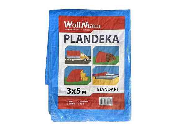 Тент будівельний 3х5м синій 45гр/м2 PLANDEKA STANDART арт.111135 ТМ WoffMann Solmir Київ