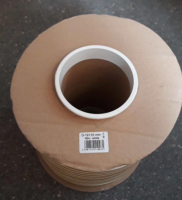 Гумовий ущільнювач самоклеючий D 12х10 (50м) білий Павлоград - фото 3