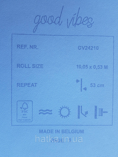 Шпалери флізелінові еко Decoprint Good Vibes 0.53х10 м дитячі молодіжні дерева пальми тропіки написи зелені Київ - фото 5