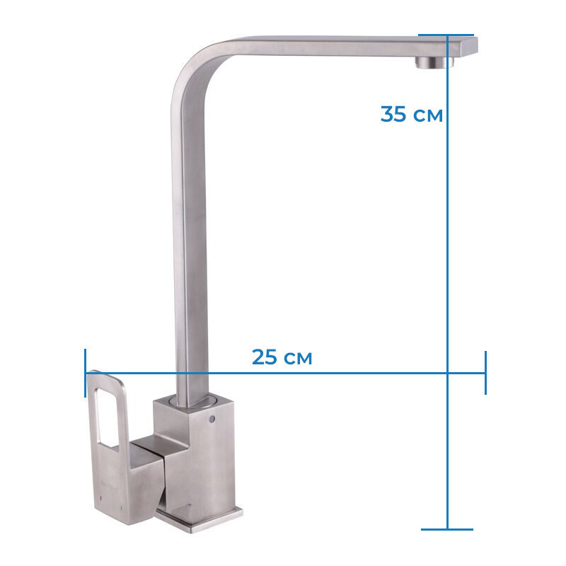 Кухонний змішувач Mixxus FIT 011 SS2819 Харків - фото 3