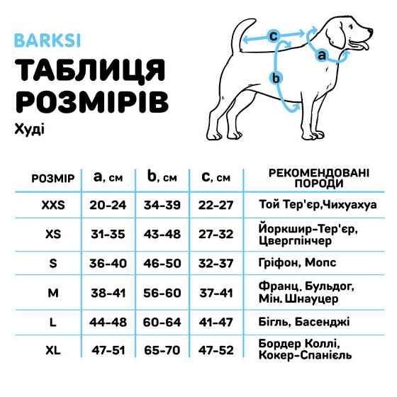 Худі для собак Barksi Textile, Толстовка тепла бавовна на весну-осінь графіт Одеса