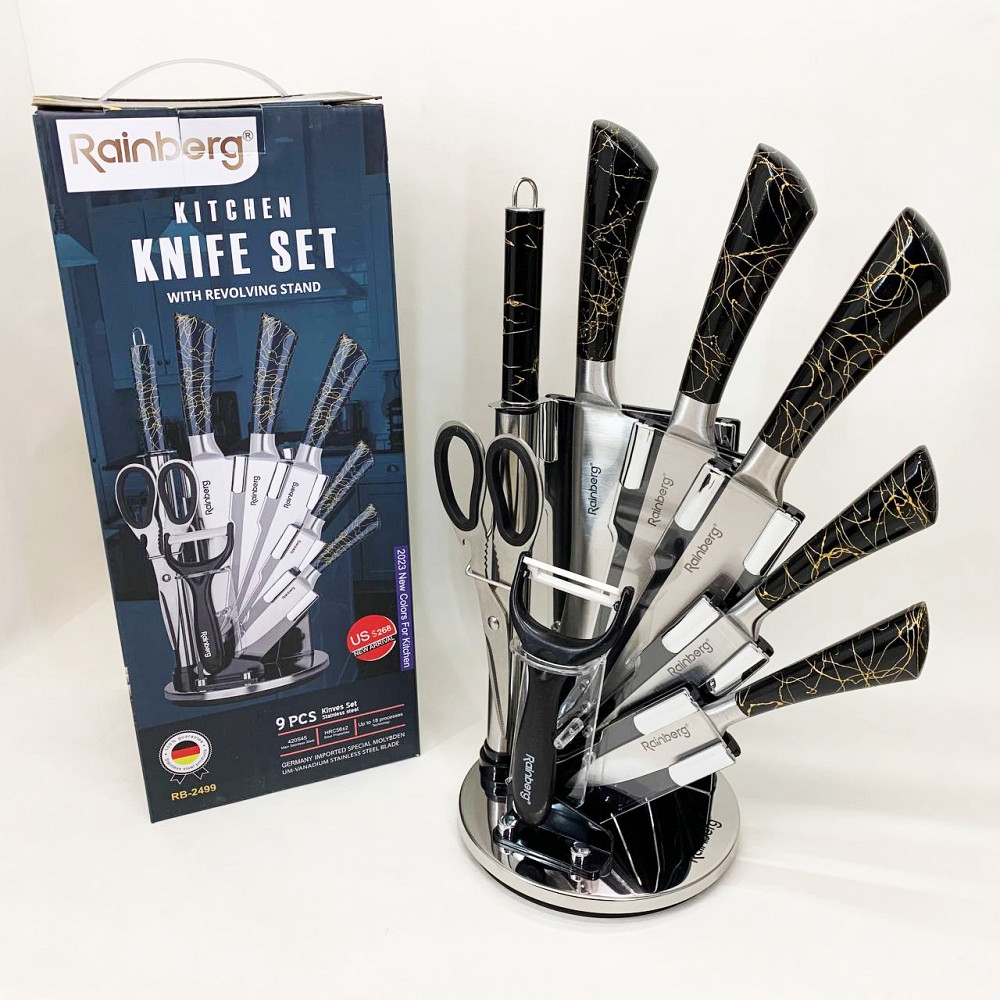 Хороші ножі для кухарів, Набір ножів зі стильним дизайном, Сталеві кухонні ножі, Відмінний набір ножів HG-53 Івано-Франківськ - фото 1