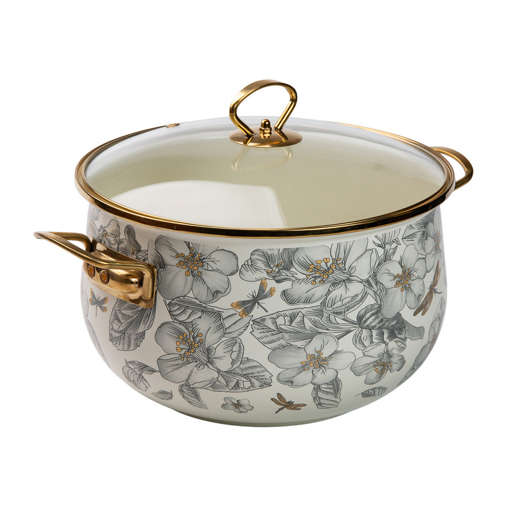 Емальована каструля 6,5 л для всіх плит Київ - фото 2