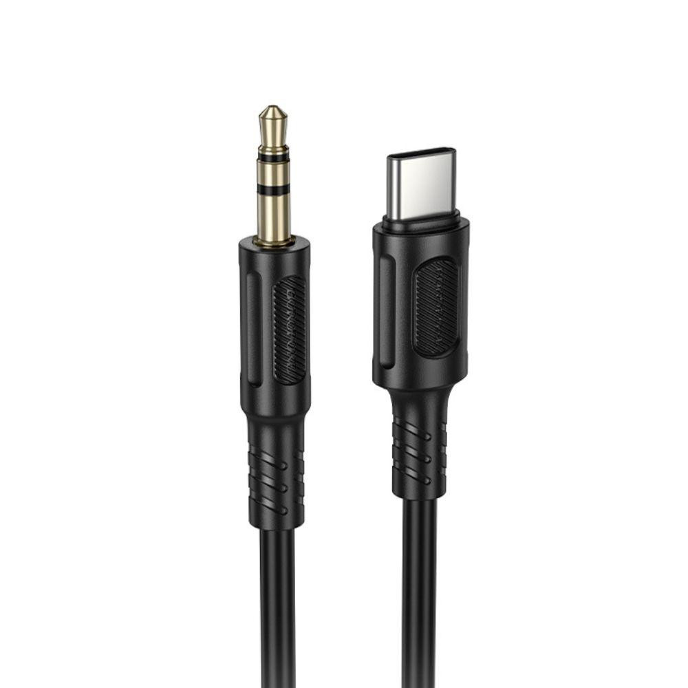 Аудіокабель BOROFONE BL25B Nice digital audio conversion cable Type-C Black Одеса - фото 1