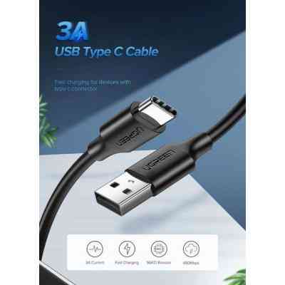 Дата кабель USB 2.0 AM to Type-C 1.0m US287 Black Ugreen (60116) Винница
